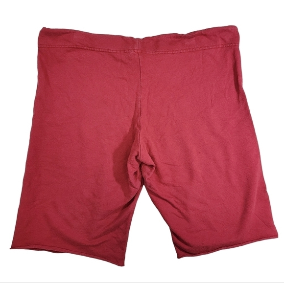 Bella Canvas Womens Red Bermuda Shorts With adjustable Waist 100% Cotton Size M - Picture 10 of 10